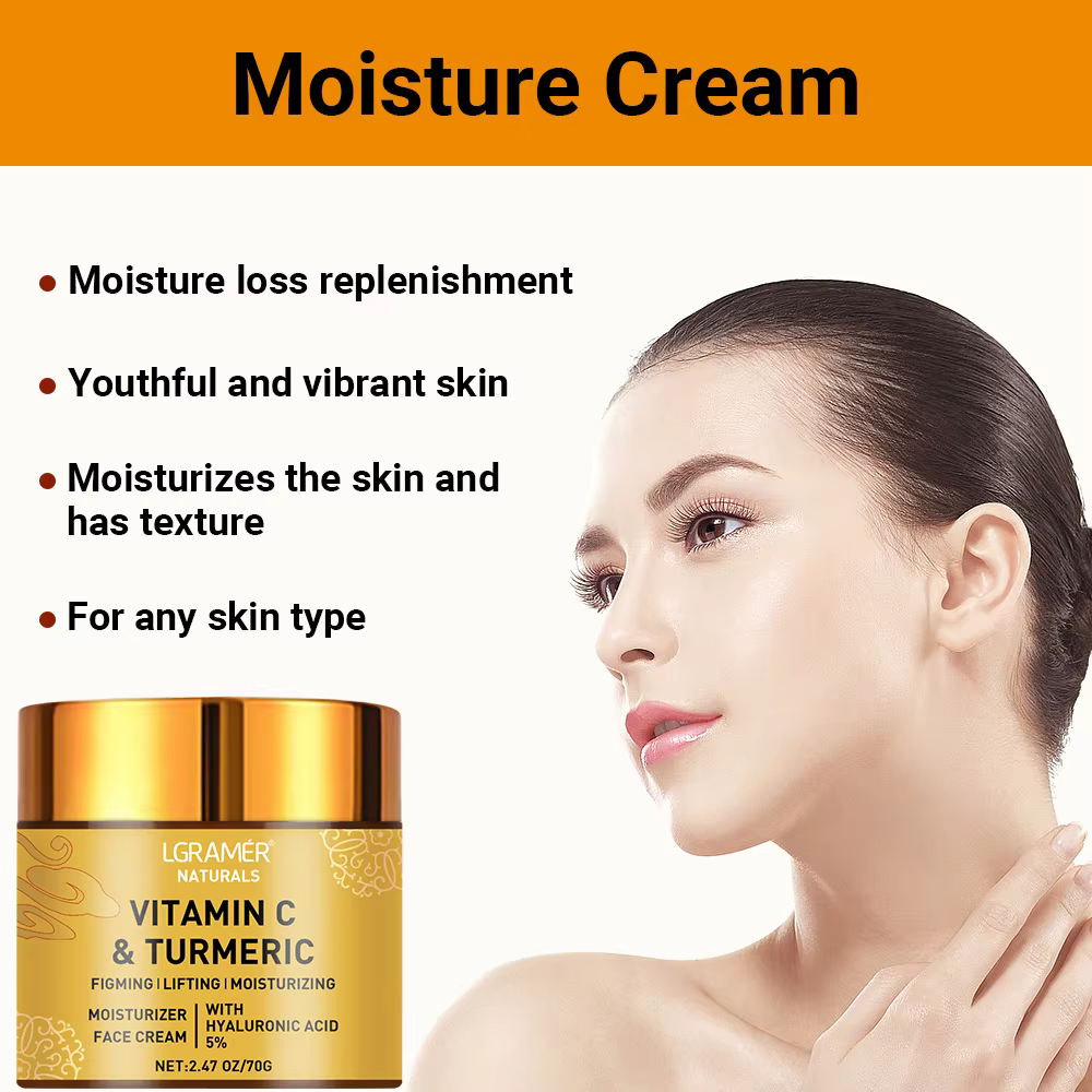Crème pour le visage à la vitamine C au curcuma