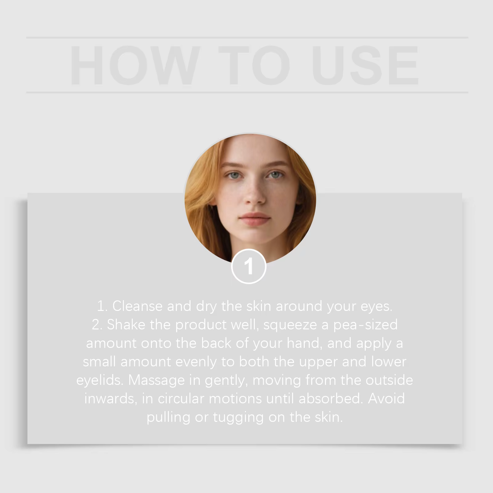 Crème raffermissante pour les yeux à la vitamine E