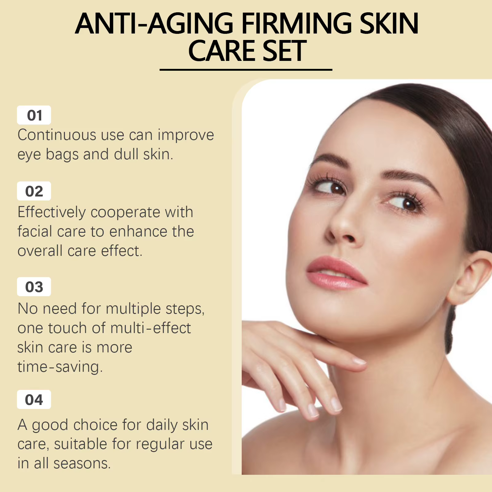 8 crème raffermissante pour le cou hydratant Anti-âge augmenter l'élasticité de la peau supprimer les rides Massage