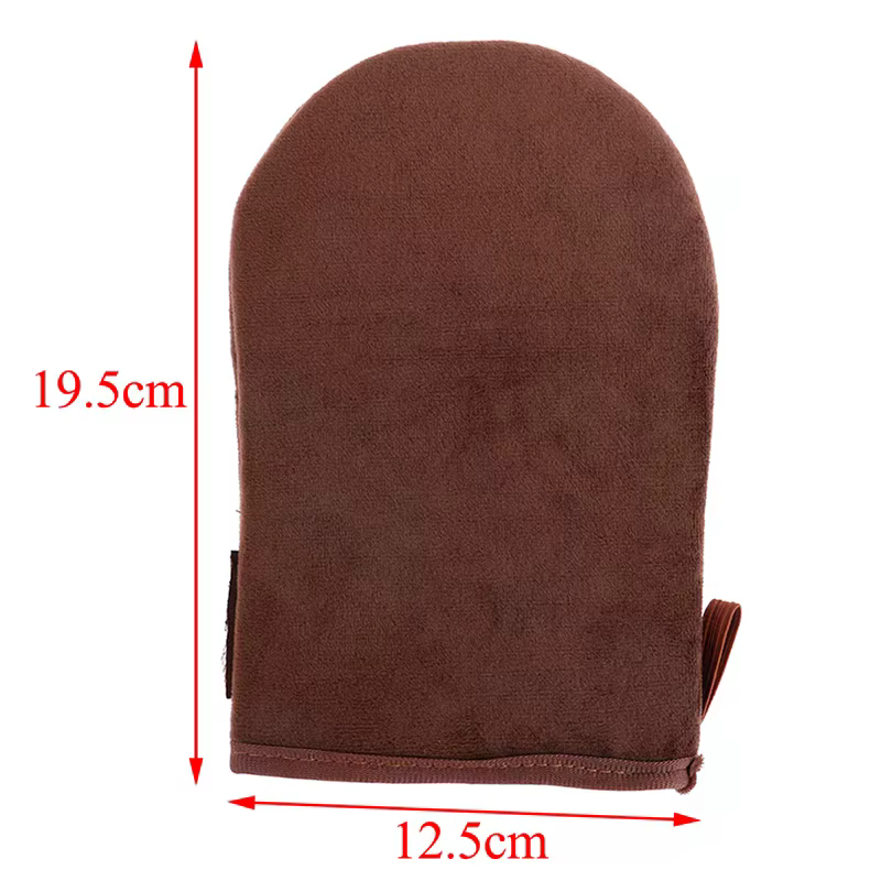 Gants applicateurs réutilisables marron crème pour bronzage, lotion, mousse, nettoyage corporel, pour usage domestique, matériau durable de haute qualité