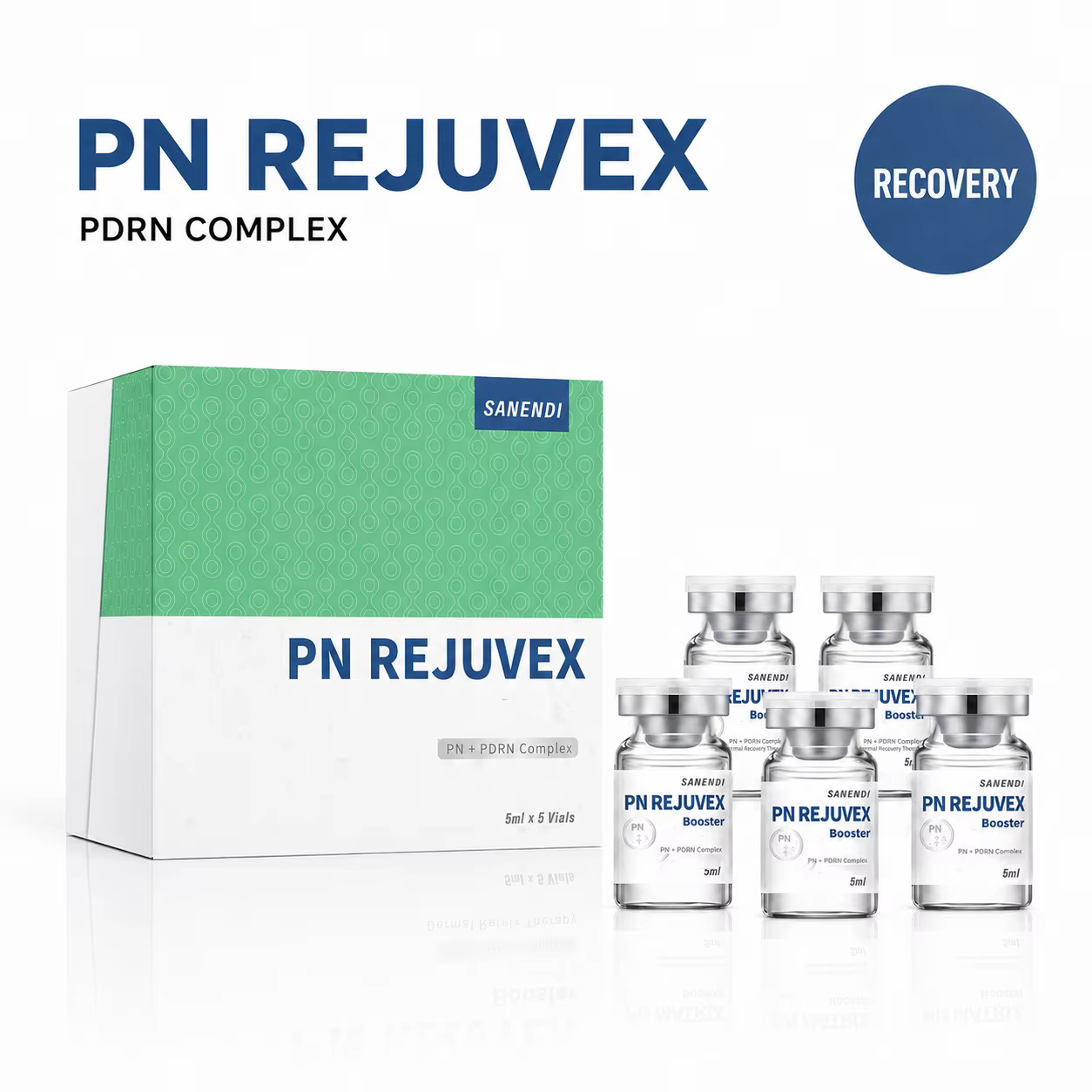 ADN de saumon PN et PDRN pour sérum facial, NAD Glow Nucletides, hydratant, soin de la peau coréen, Dr.Pen, 5 flacons/boîte