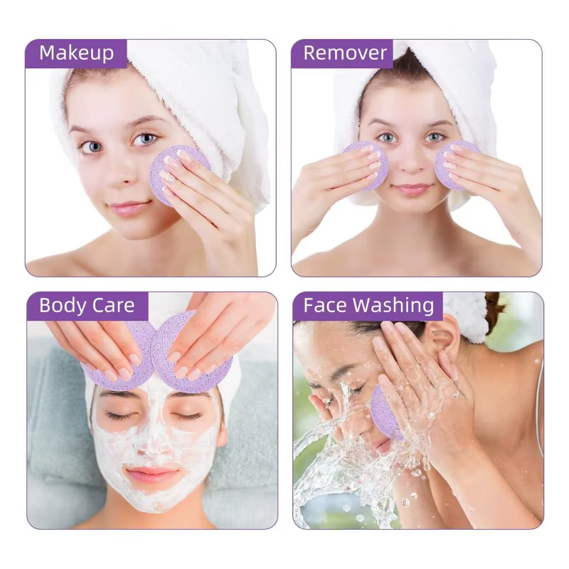 Compresse bouffante de lavage du visage avec boîte de rangement