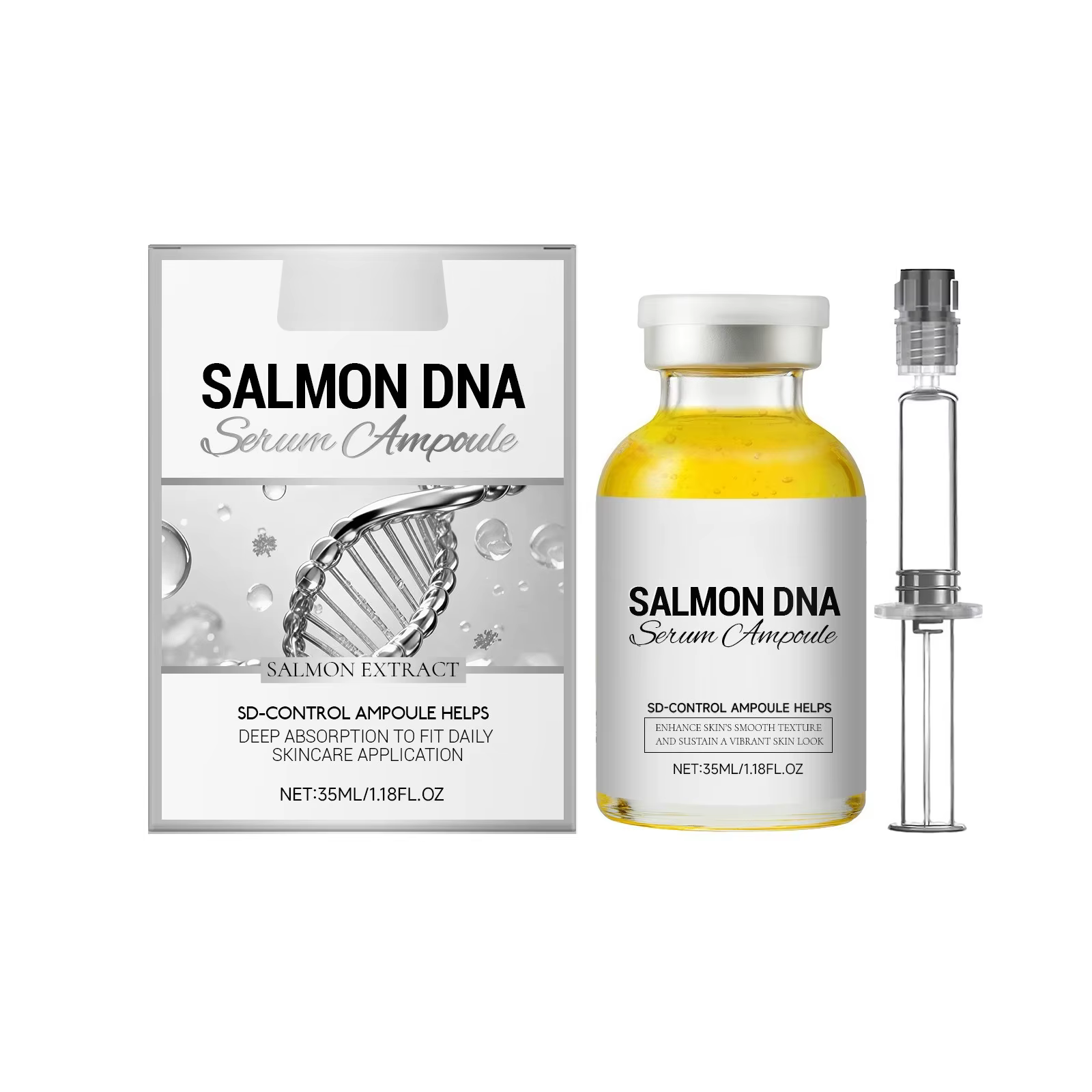 Ampoule raffermissante intensive au peptide de soie DNA Revitalize | Sérum anti-âge avec complexe de collagène et de