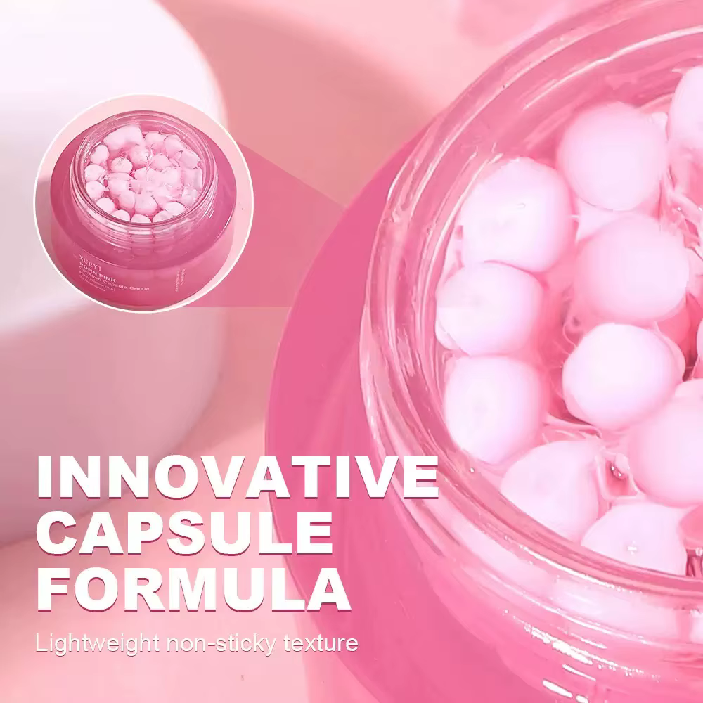 Crème Coréenne PDRN au Collagène Rose et Niacinamide pour un Teint Uniforme – Hydratant Visage Léger Non Gras