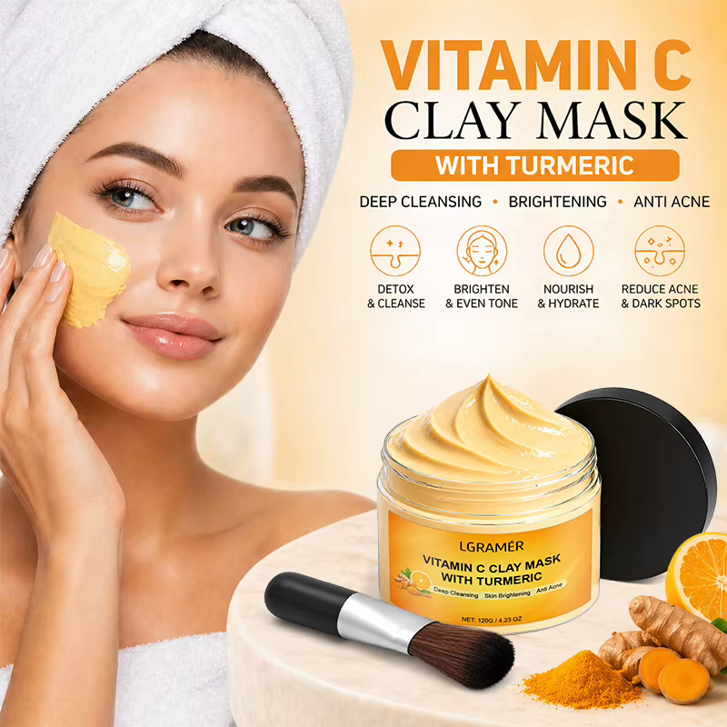 Masque à l'argile au curcuma 120g