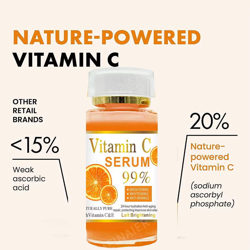 Sérum pour le visage, huile de vitamine C