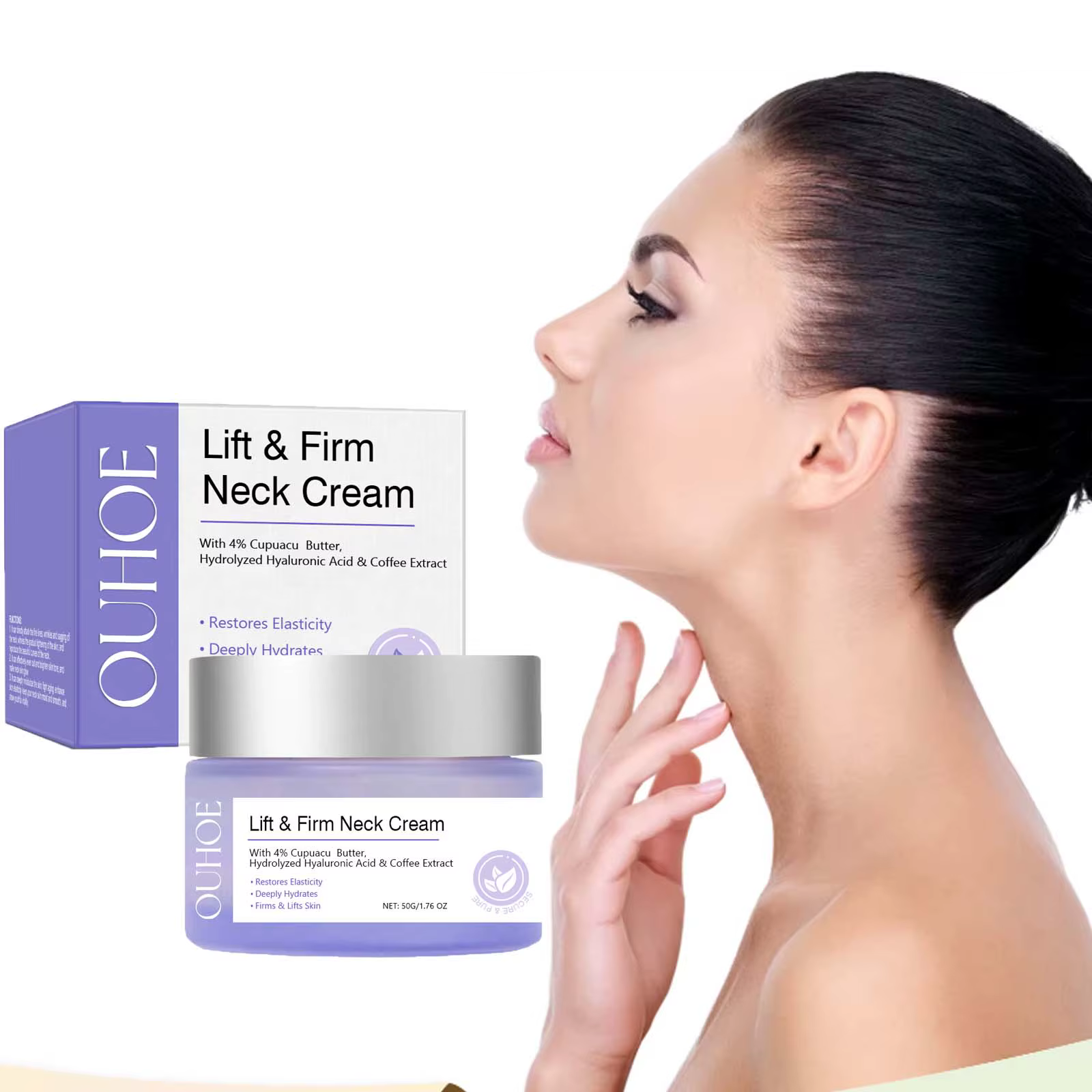 Crème raffermissante pour le cou