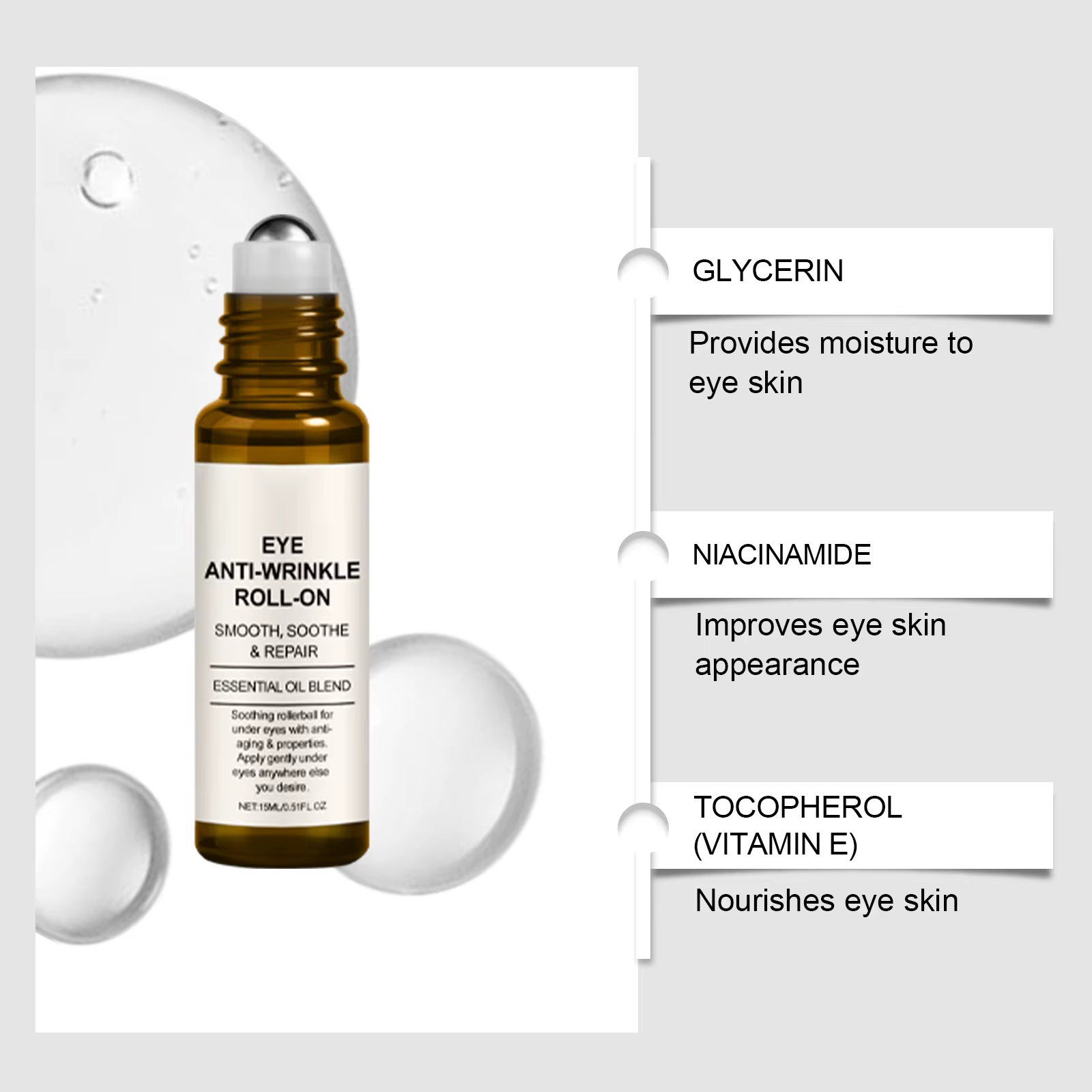 Sérum à rouleau pour les yeux