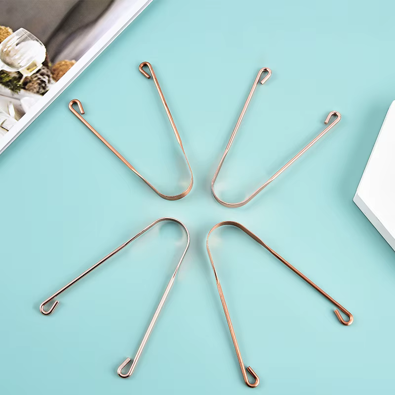 Grattoir à langue en cuivre pur et acier inoxydable, brosse nettoyante buccale, outil de nettoyage pour une haleine fraîche, accessoire d'hygiène dentaire de haute qualité
