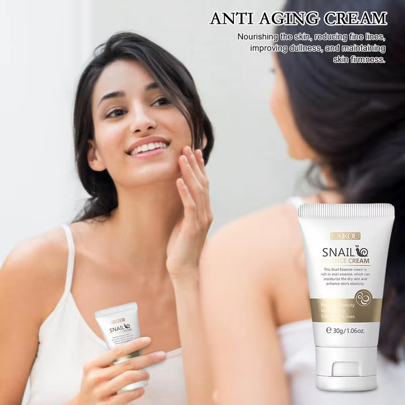 Crème pour le visage aux escargots