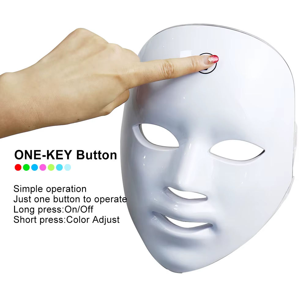 7 couleurs lumière masque LED Photon soins de la peau du visage beauté réparation