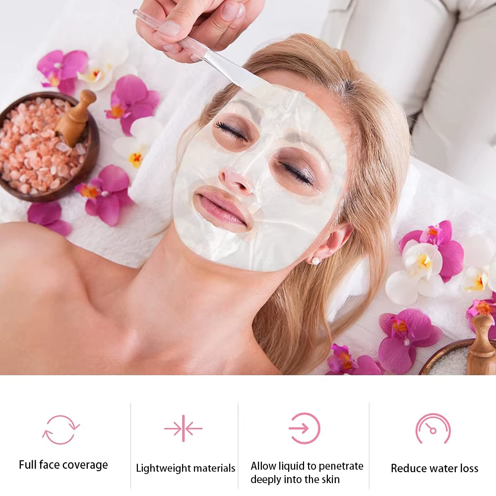 200/500 feuilles masque Facial Transparent hydratant