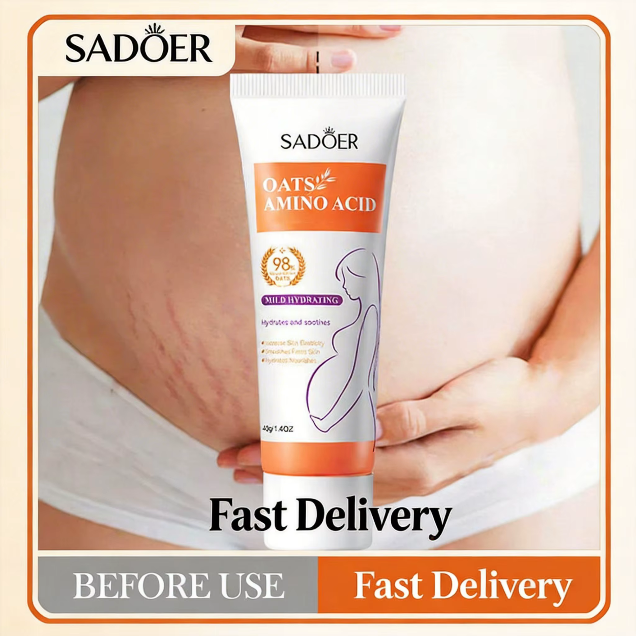 Crème anti-vergetures pour femmes enceintes