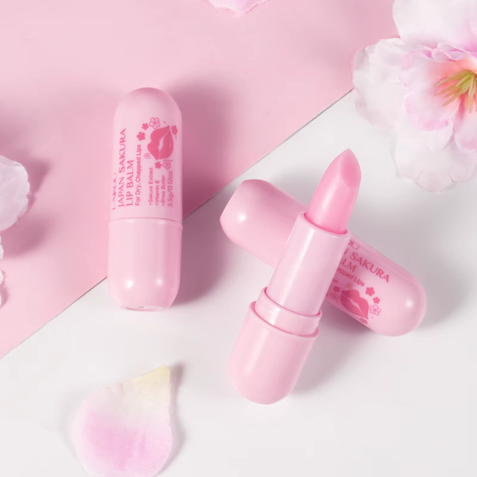 LAIKOU japon Sakura baume à lèvres hydratant repulpant traitement doux radieux soin