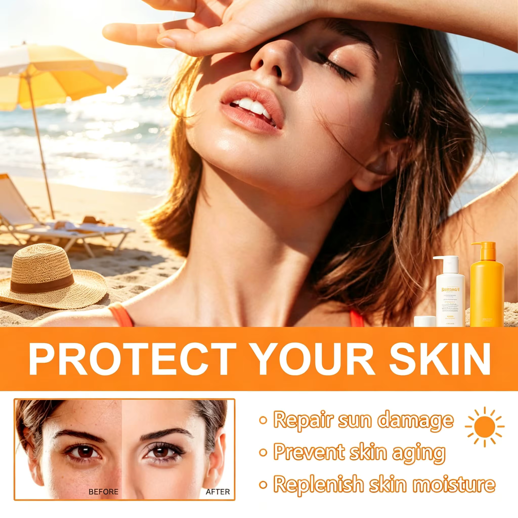 Crème solaire SPF 100 UVA UVB
