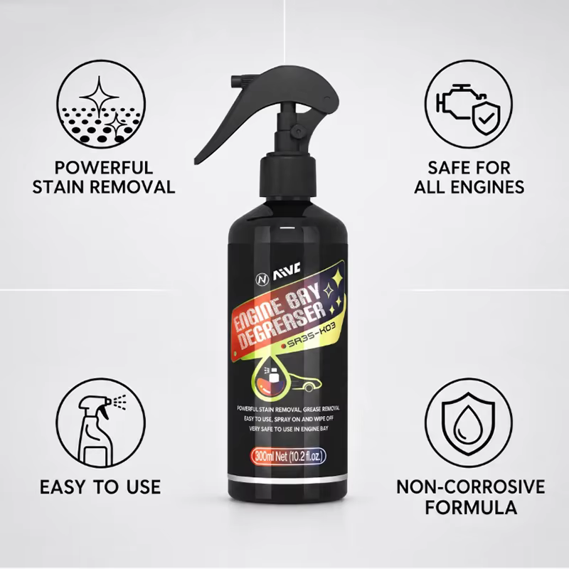 Nettoyant puissant pour compartiment moteur de voiture, produit de décontamination pour l'entretien automobile