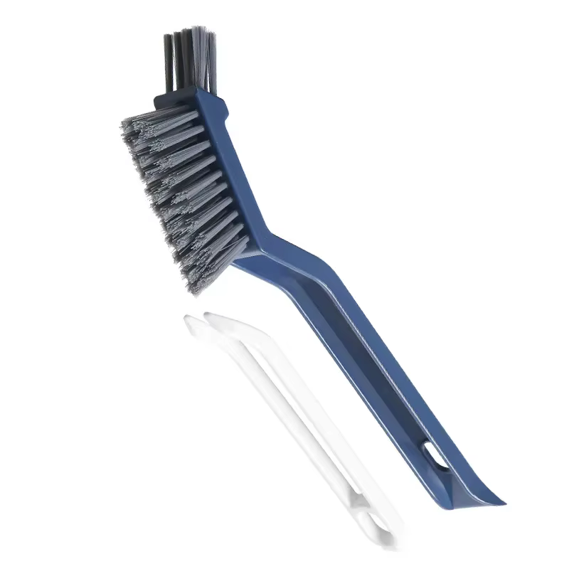 Brosse de nettoyage multifonction 2-en-1 pour salle de bain et carrelage – Nettoyeur efficace pour les coins et les interstices