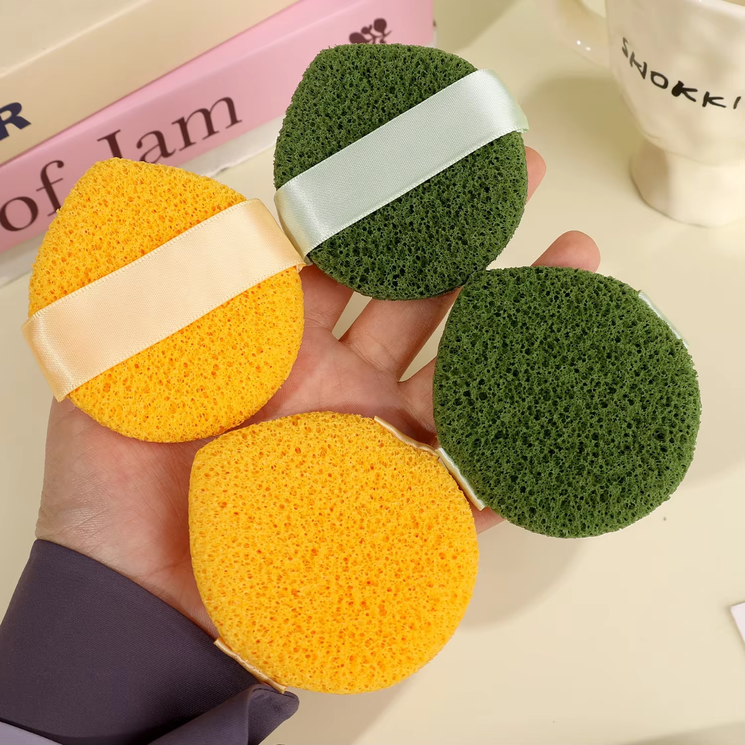 Masque de boue nettoyant bouffant exfoliant élimination des points noirs lavage du visage éponge nettoyante