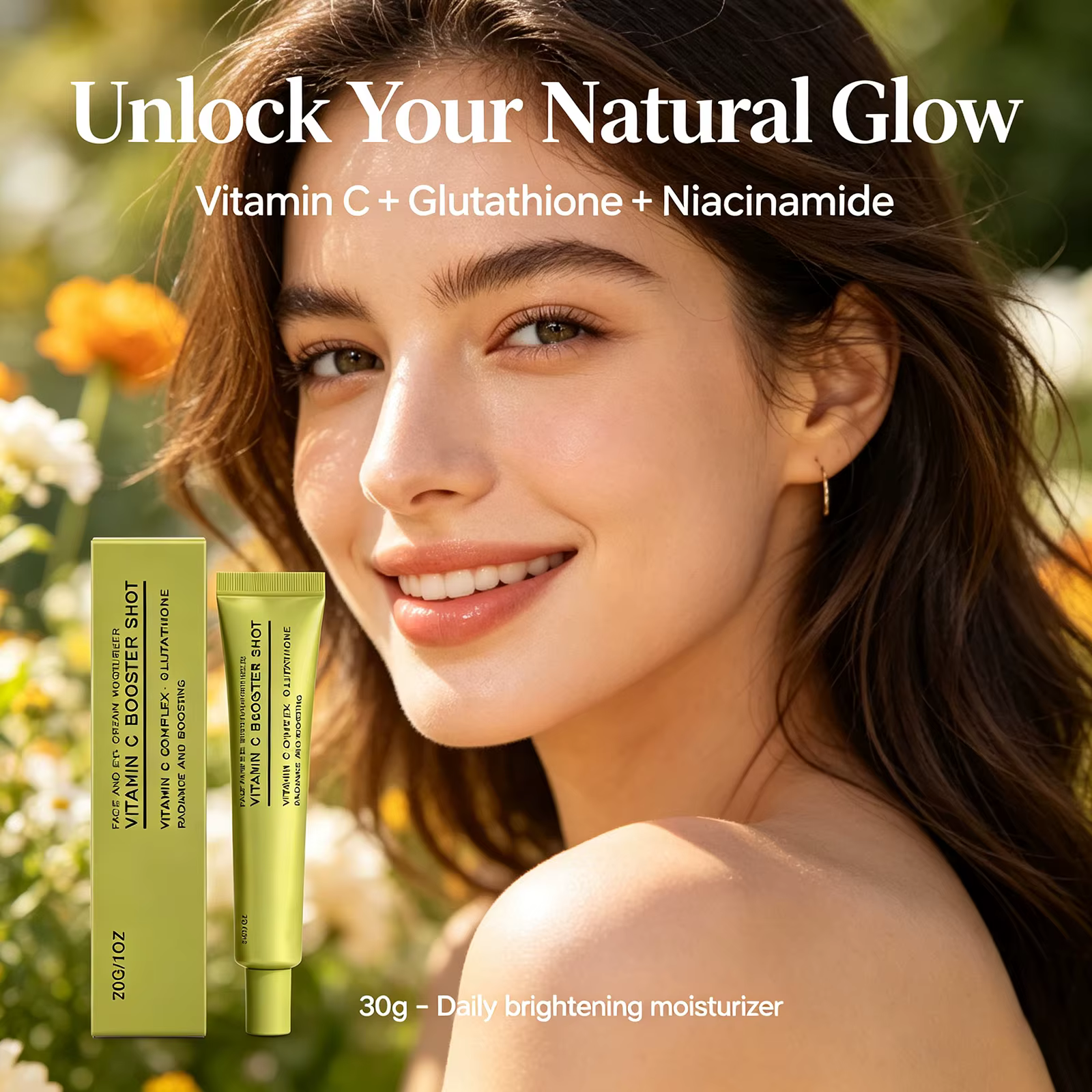Crème pour le visage et les yeux à la vitamine C