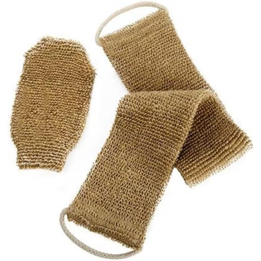 Serviette de bain et de douche en jute, ceinture expansive pour le dos, épurateur pour livres corporels, sangle HOShower