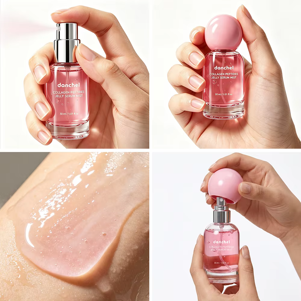 Sérum et Brume Hydratante au Collagène Peptides – Soin Visage Hydratation Profonde 2-en-1 – Peau Lisse et Hydratée Longue Durée