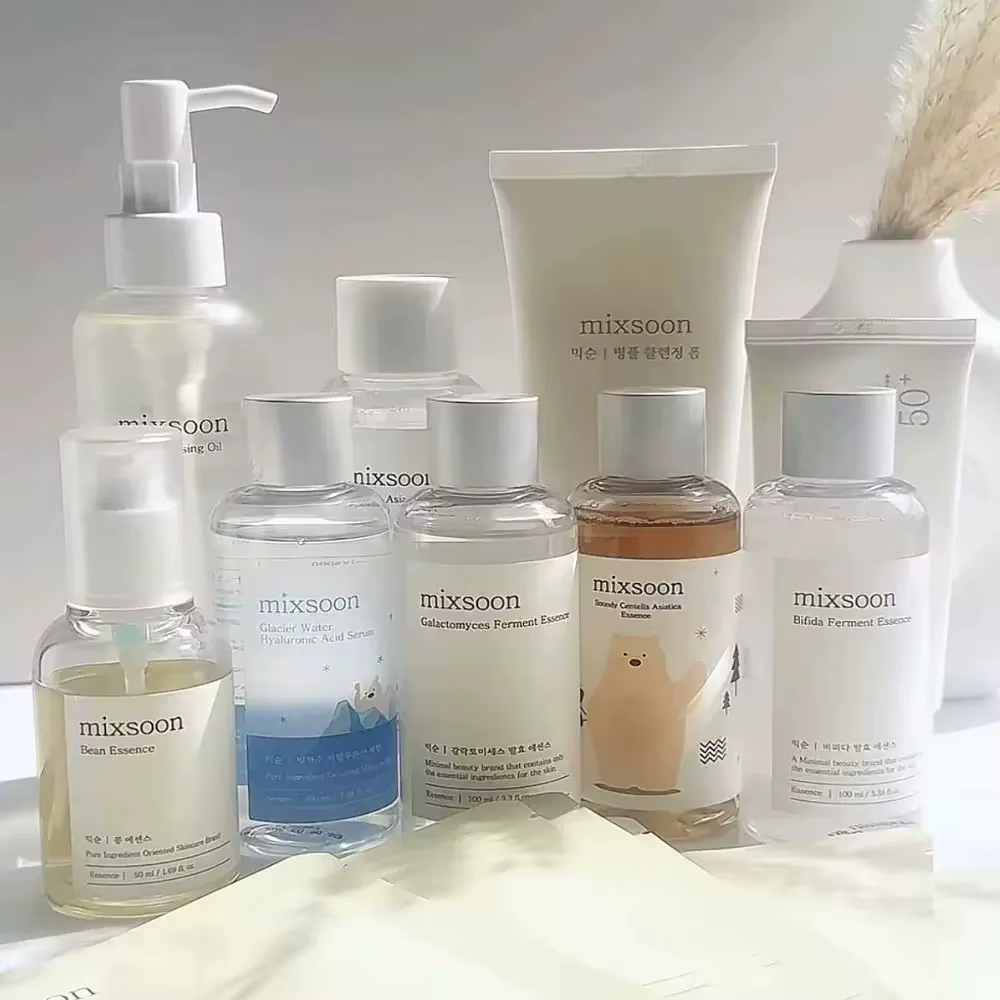 Ensemble de soins de la peau coréen Mixsoon Bean : crème hydratante