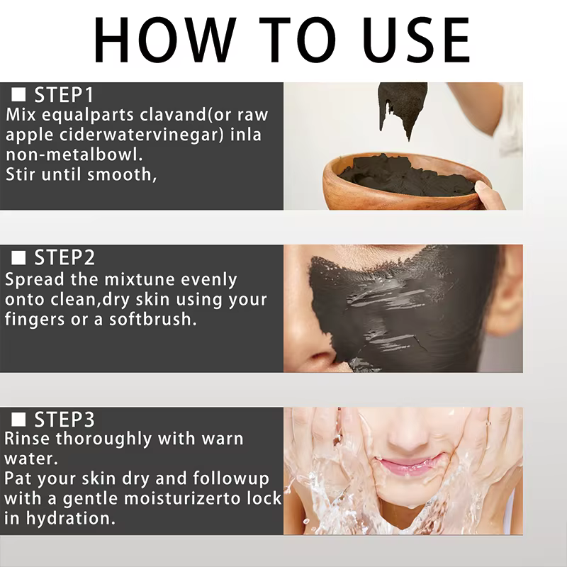 Masque de soin à l'argile indienne YUITIKUE