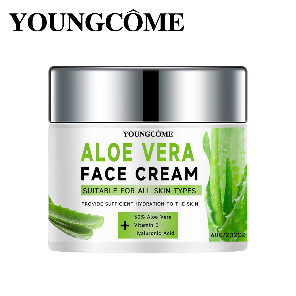 Aloe Vera hydratant visage Anti-rides vieillissement fouetté soin de la peau hydratant rétrécit les Pores plus lisses et plus d'apparence jeune