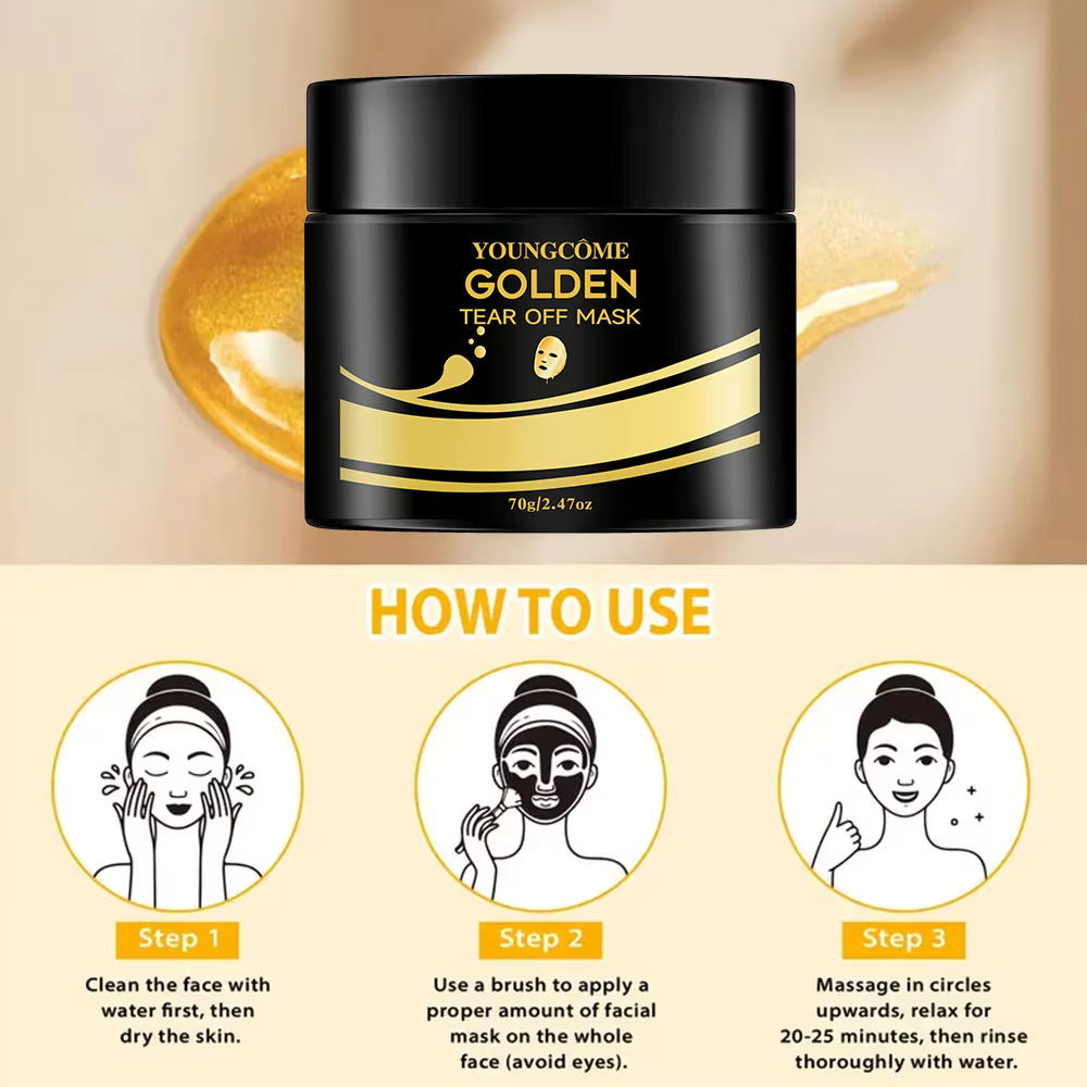 Masque à déchirer en or 24K