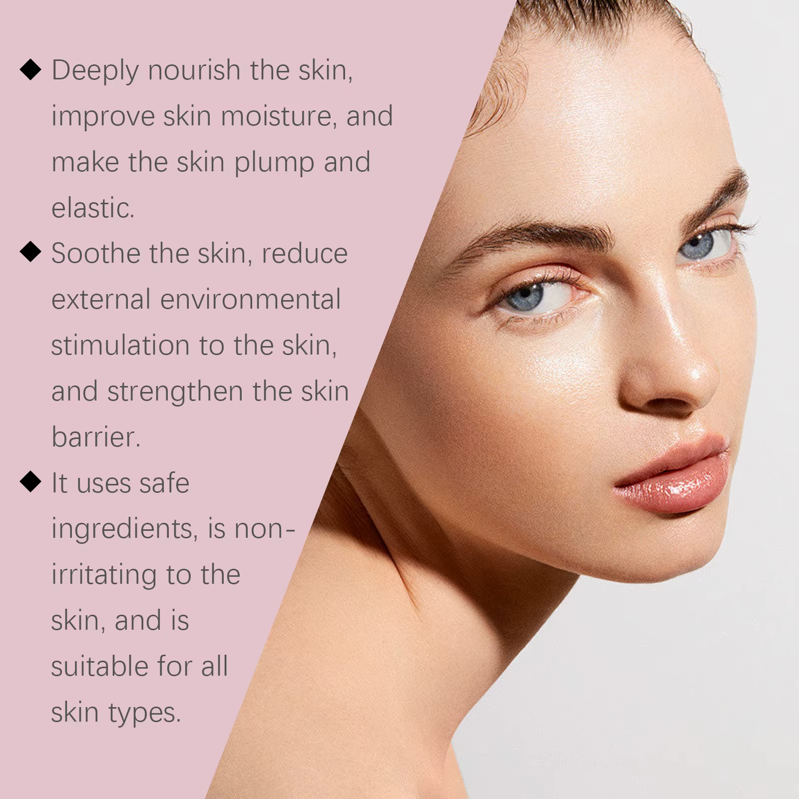 Tonique à l'essence de Rose brillant pour la peau