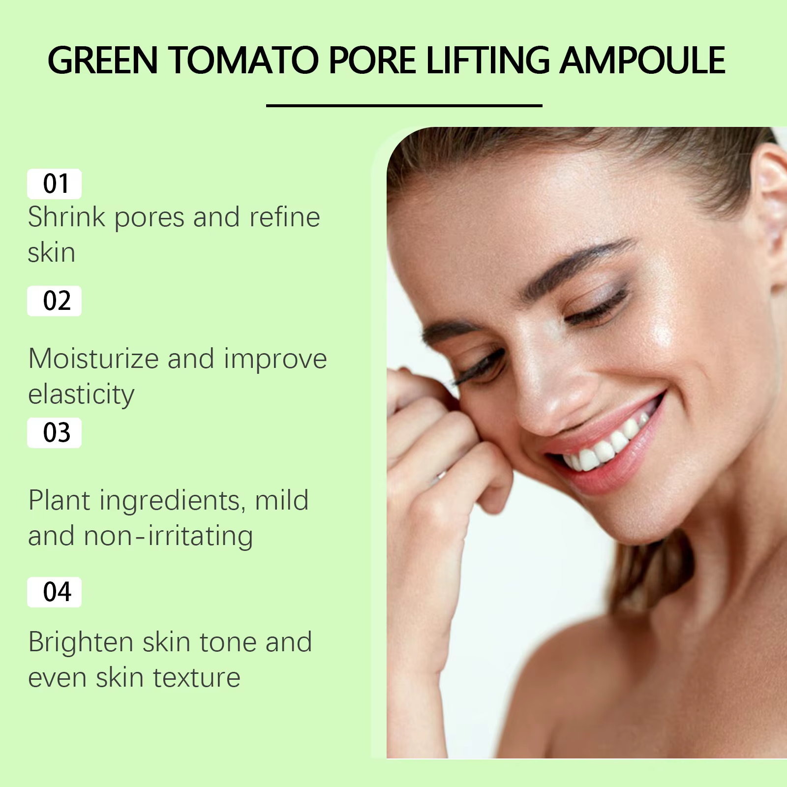 Essence de traitement des pores du visage