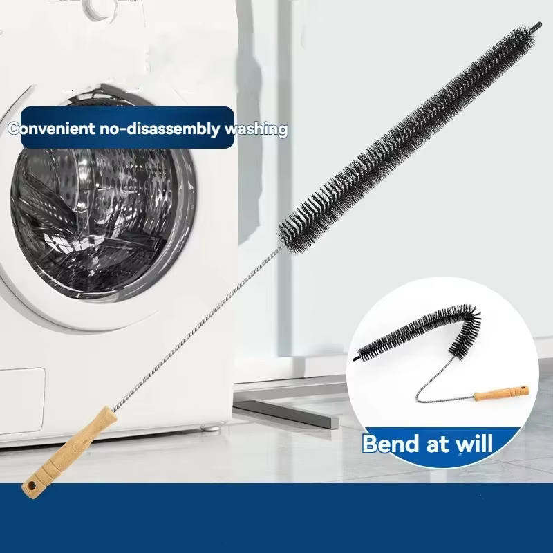Kit de nettoyage des conduits de sèche-linge avec brosse anti-peluches pour nettoyer efficacement les conduits de sèche-linge obstrués