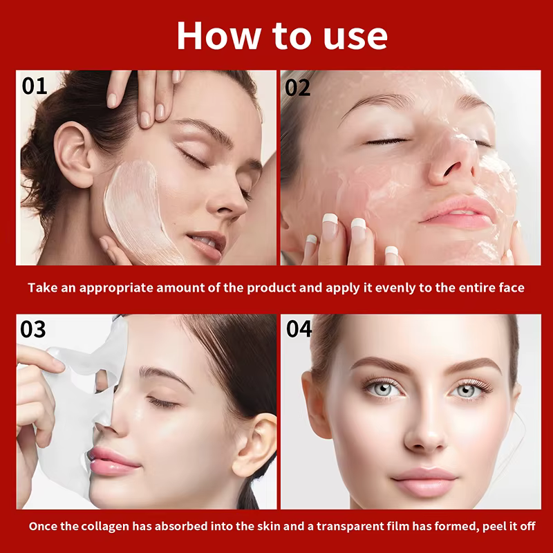 Masque peel-off au collagène pour le visage