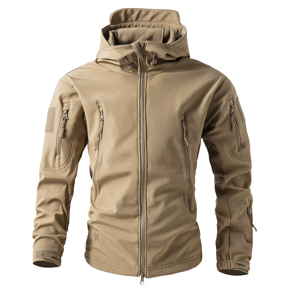 Veste Softshell en peau de requin pour hommes Veste imperméable coupe-vent tactique Manteau à capuche pour hommes Veste imperméable de sport pour hommes