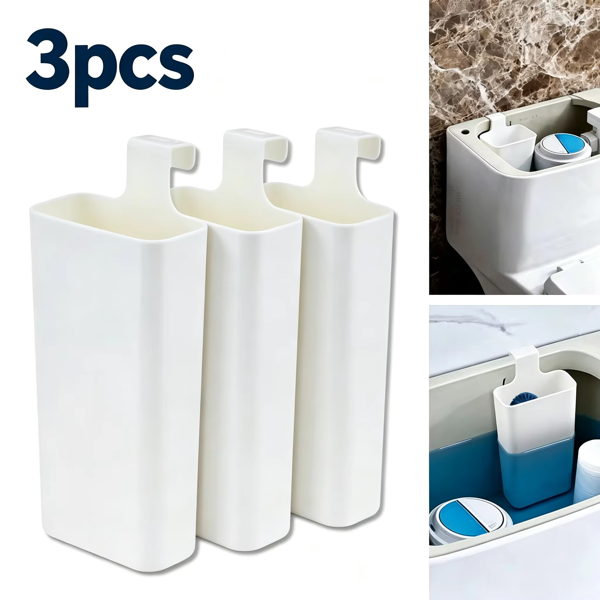 1/2/3 pièces Bloc nettoyant pour cuvette de toilettes, distributeur suspendu à libération lente pour réservoirs de toilettes, prolonge le temps de nettoyage