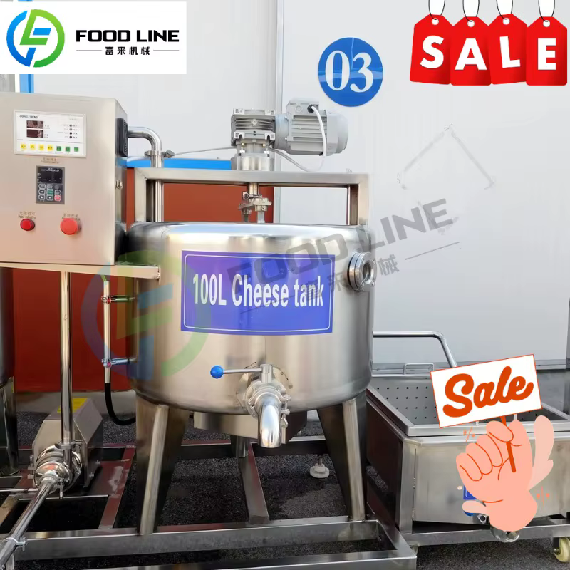 Machines automatiques de fabrication de fromage, mélangeur de yaourt au lait et au fromage, réservoir de pot, équipement de Production du fromage