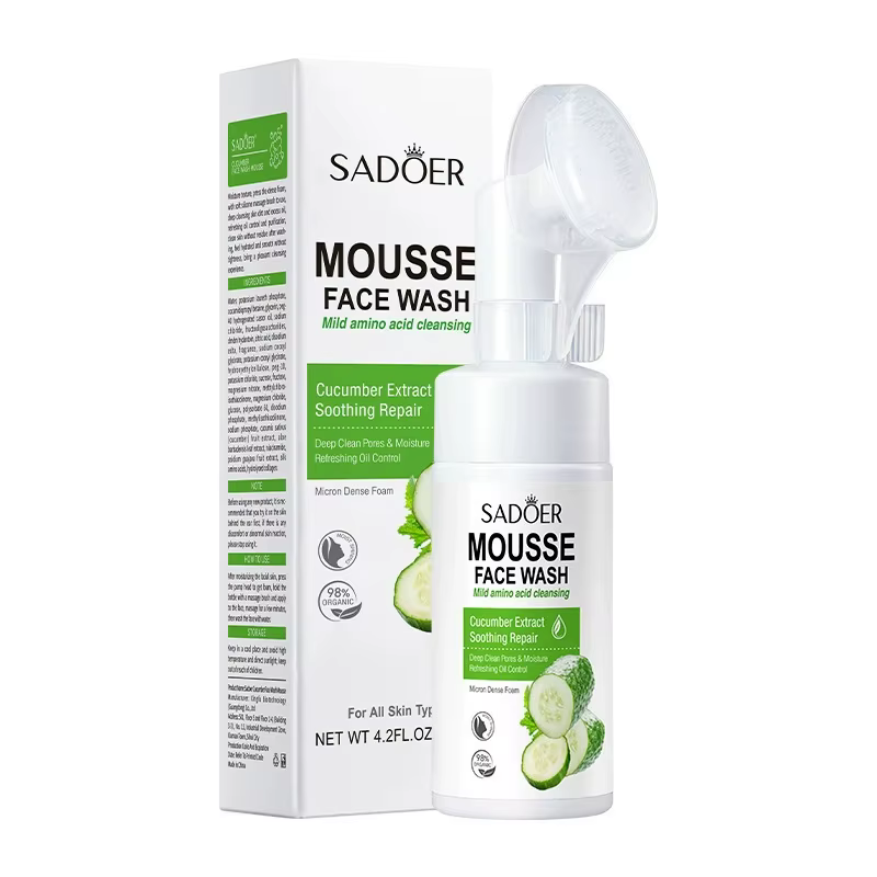 SAODER Fruits concombre nettoyant pour le visage mousse de lavage