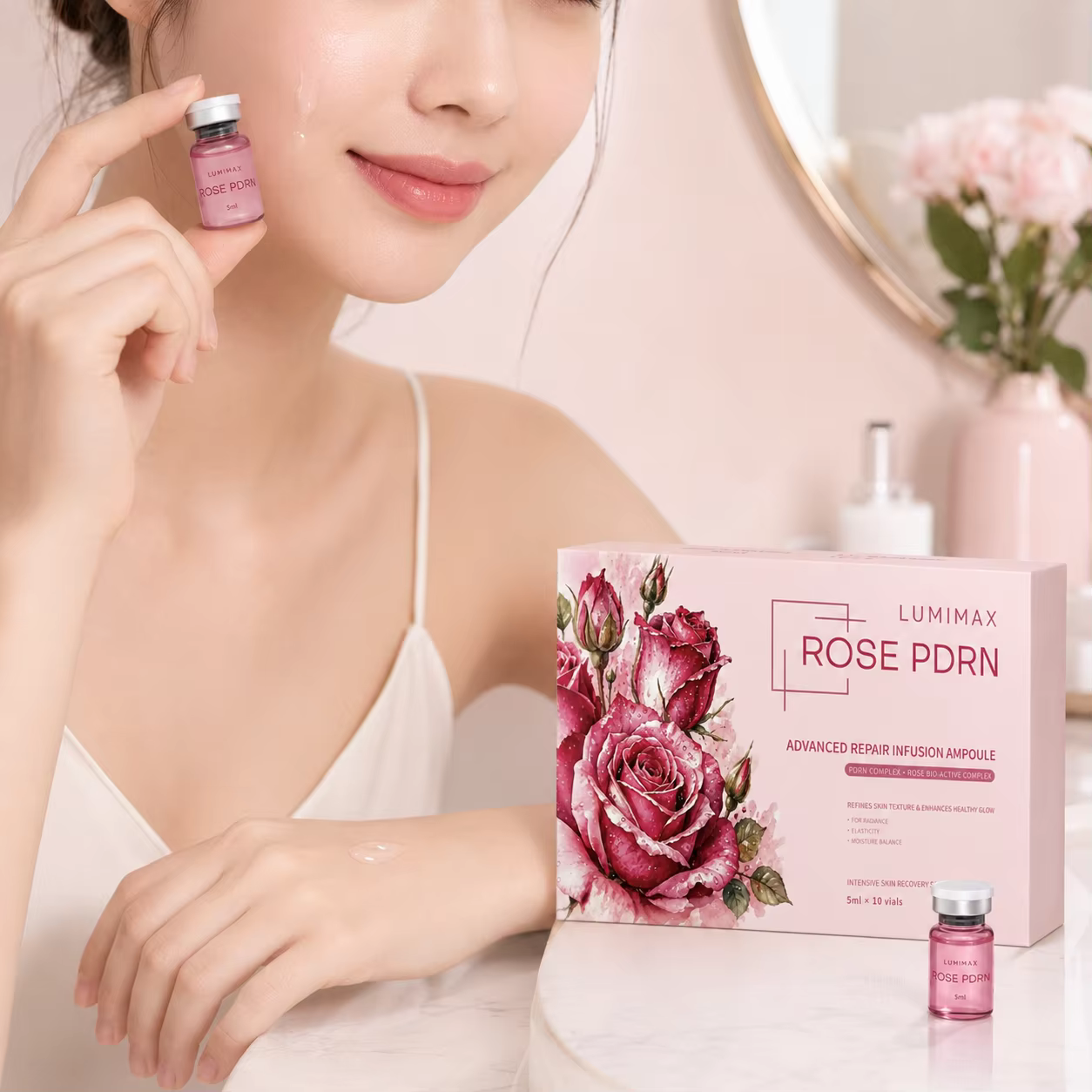 Sérum facial Sanendi Rose PDRN au peptide d'ADN de saumon pour Dr.Pen