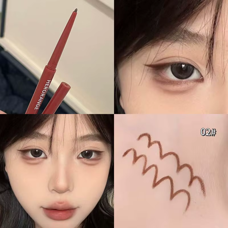 Crayon Gel Eyeliner 12 Couleurs Imperméable Lisse Rouge Brun Facile à Appliquer Fard à Paupières Naturel Stick de Contour Mat Maquillage Aegyosal
