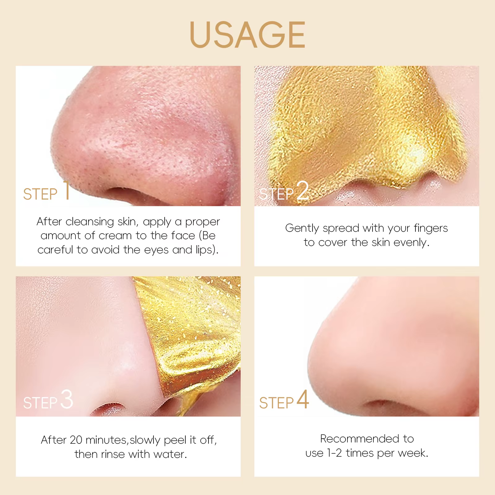 Masque peel-off Laikou 24K Gold Snail