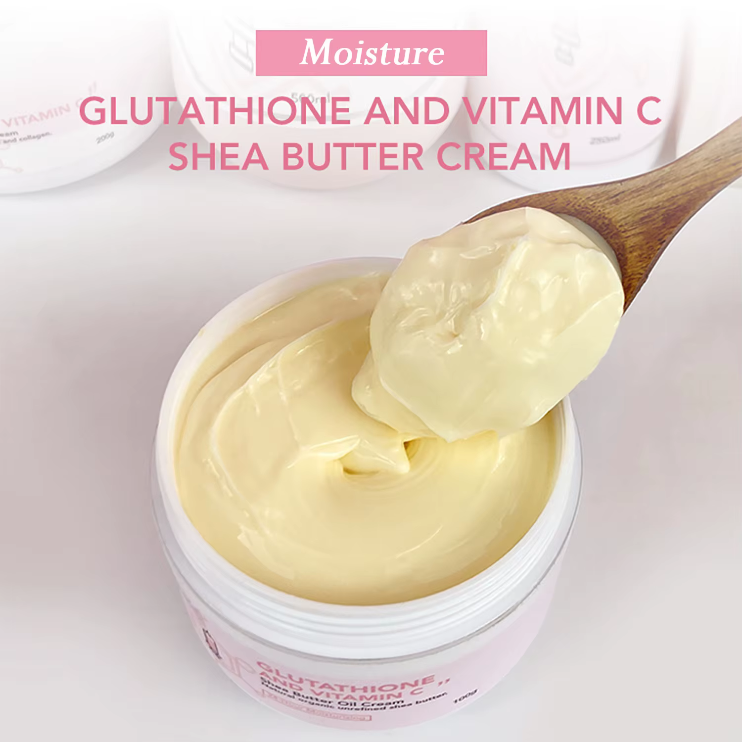 AILKE Crème au beurre de karité au glutathion et à la vitamine C