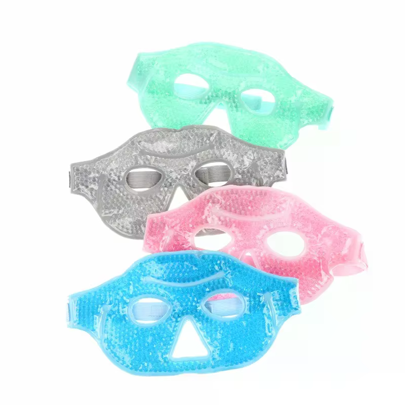 Masque pour les yeux rafraîchissant réutilisable Visible avec perles de Gel compresse