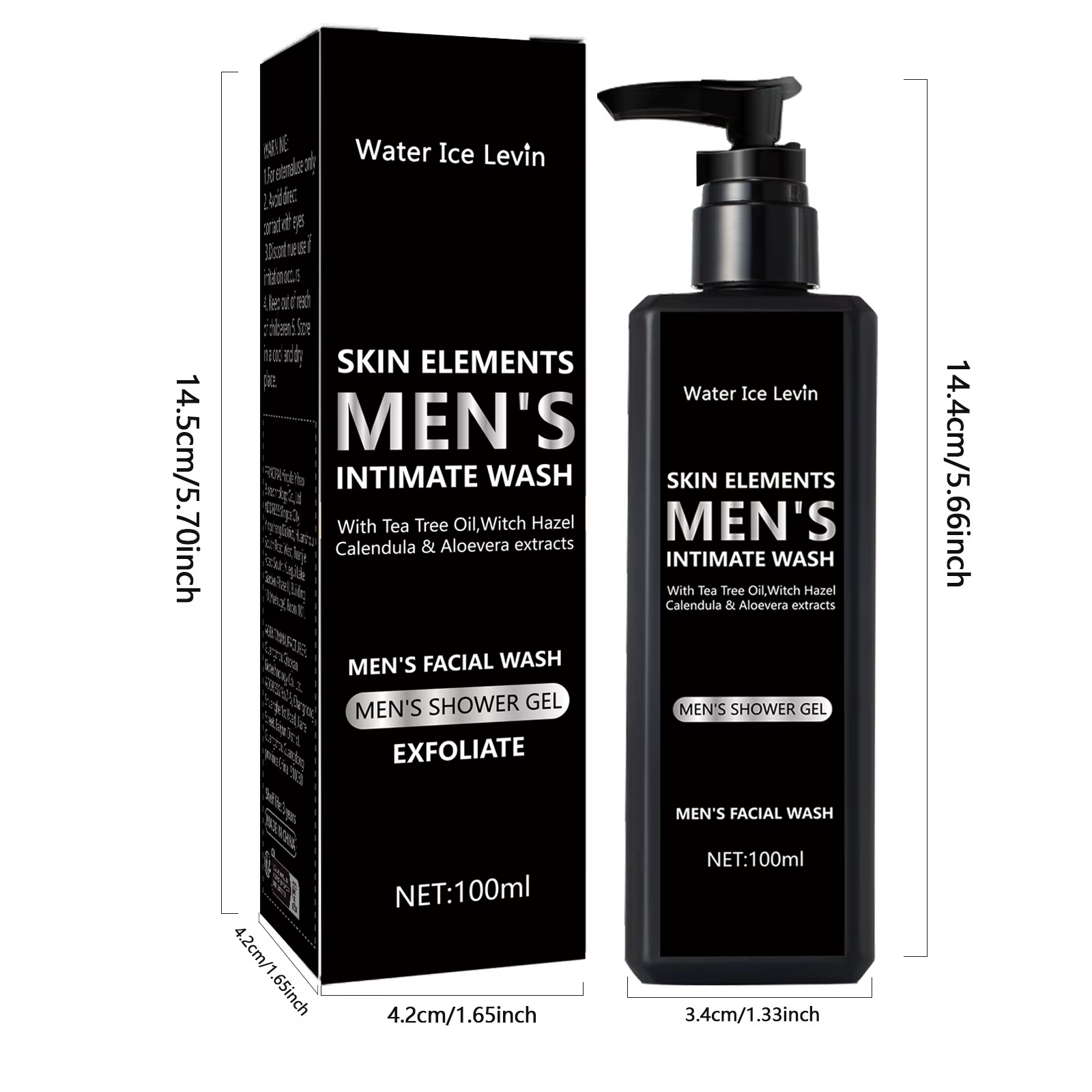 Nettoyant pour le visage pour hommes 100ML pour le nettoyage et le bain quotidiens