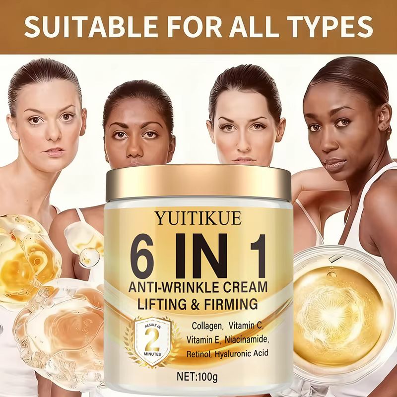 YUITIKUE Crème liftante 2 Min 100g - Anti-rides 6 en 1