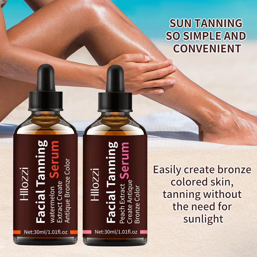Gouttes de bronzage, gouttes de bronzer