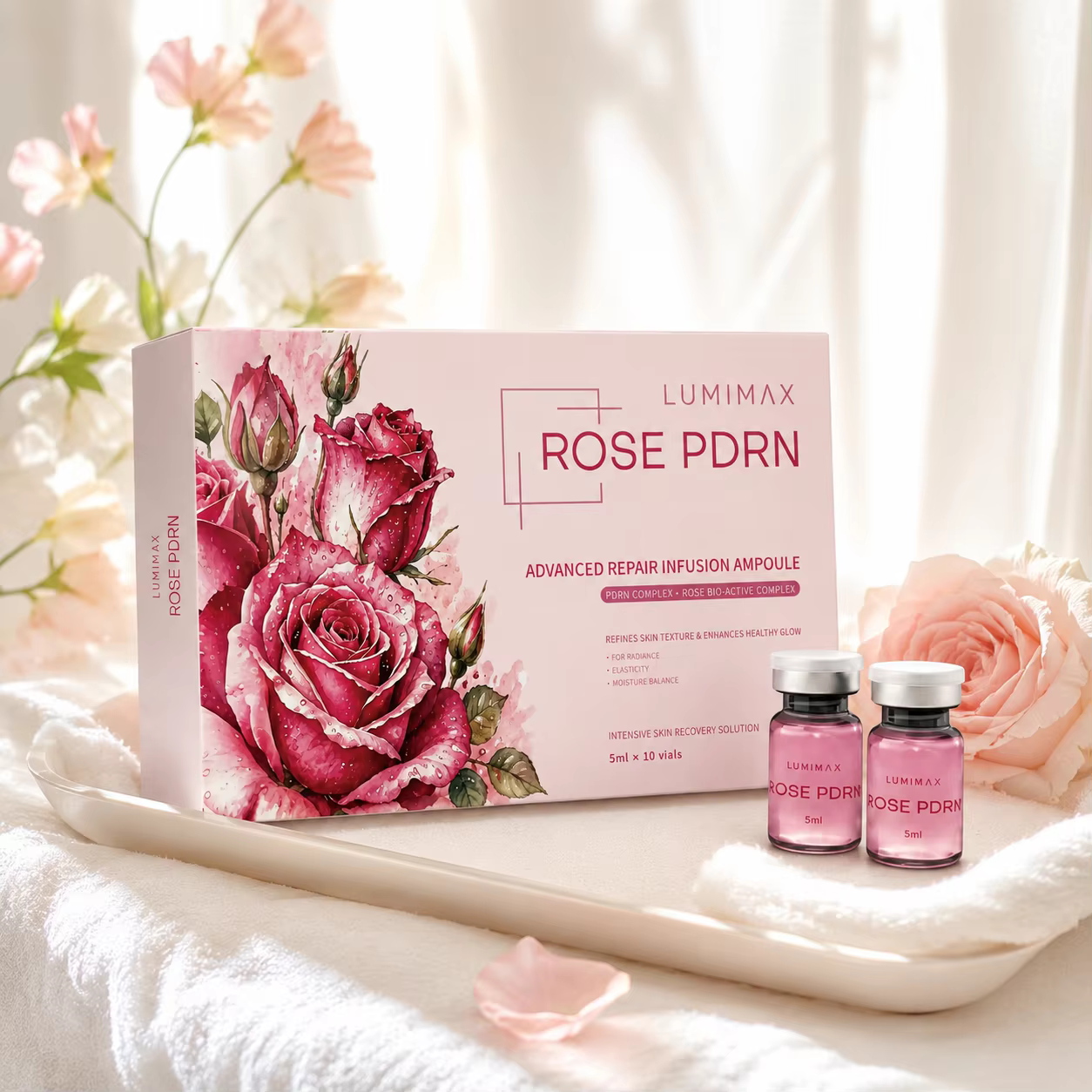 Sérum Der.pen SANENDI Rose Pink PDRN Soin Visage ADN de Saumon Peptide Booster Cutané pour Femme Beauté 2026 Nouvelle Gamme Coréenne de Soins de la Peau
