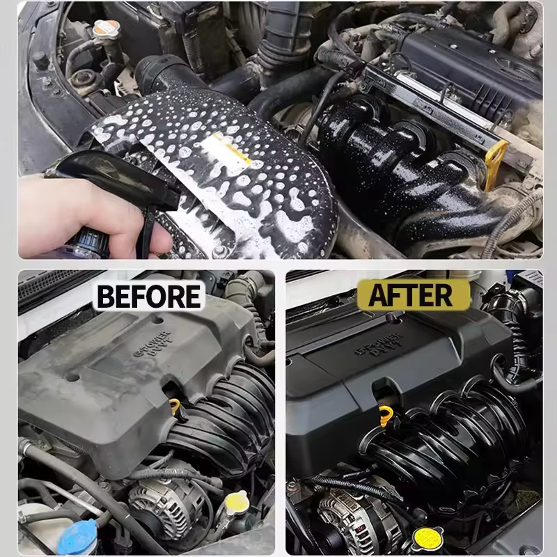 Nettoyant puissant pour compartiment moteur de voiture, produit de décontamination pour l'entretien automobile