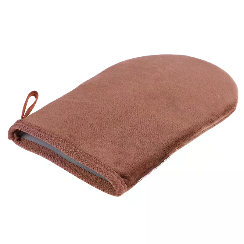Gants applicateurs réutilisables marron pour crème