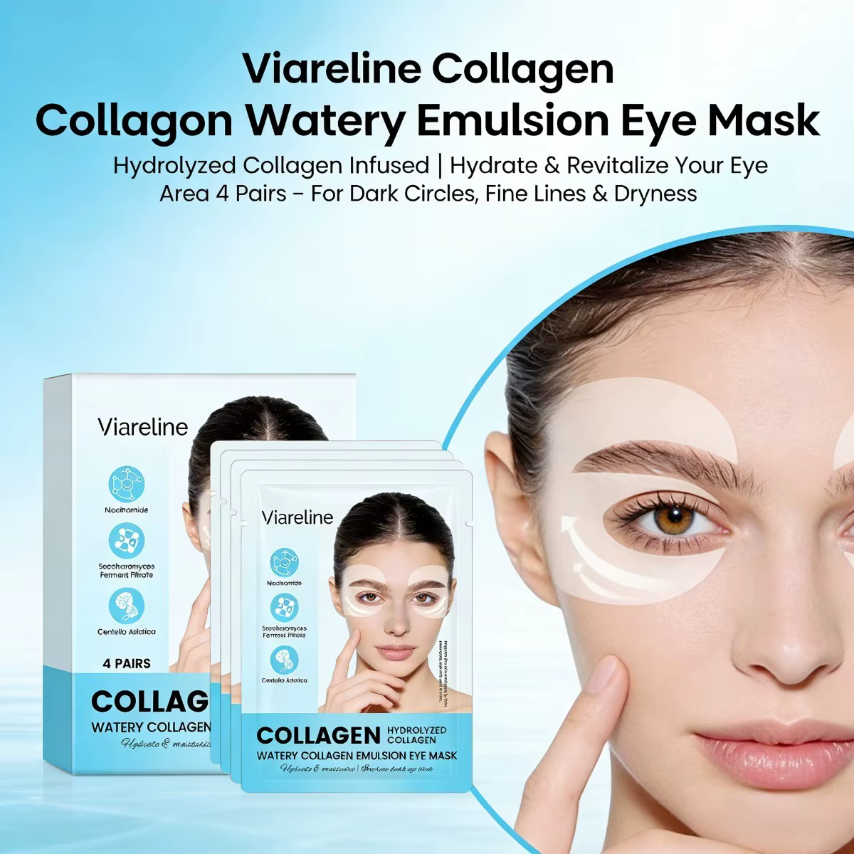 Patchs pour les yeux au collagène