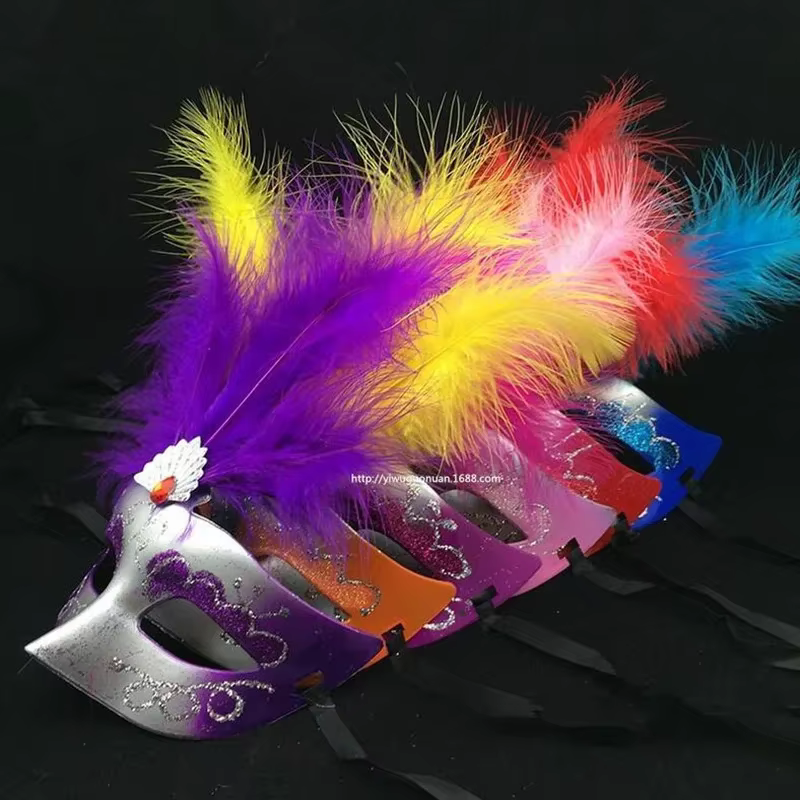 15 pièces masque de plumes d'événement avec fleur princesse venise masques pour les yeux fête d'anniversaire Cosplay masques de fête